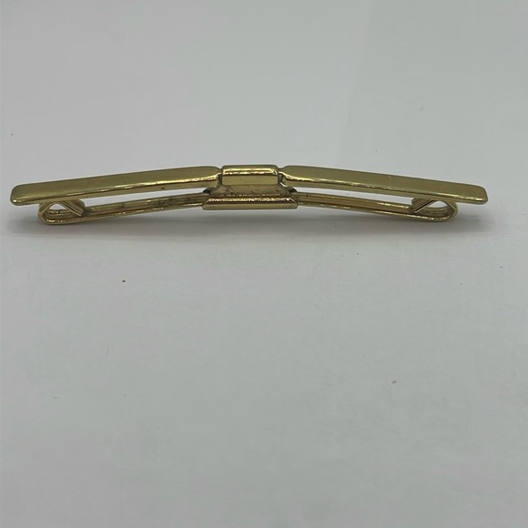 Wedge Style Tie Collar Clip Bar, Vintage Gold Tone - Picture 1 of 7